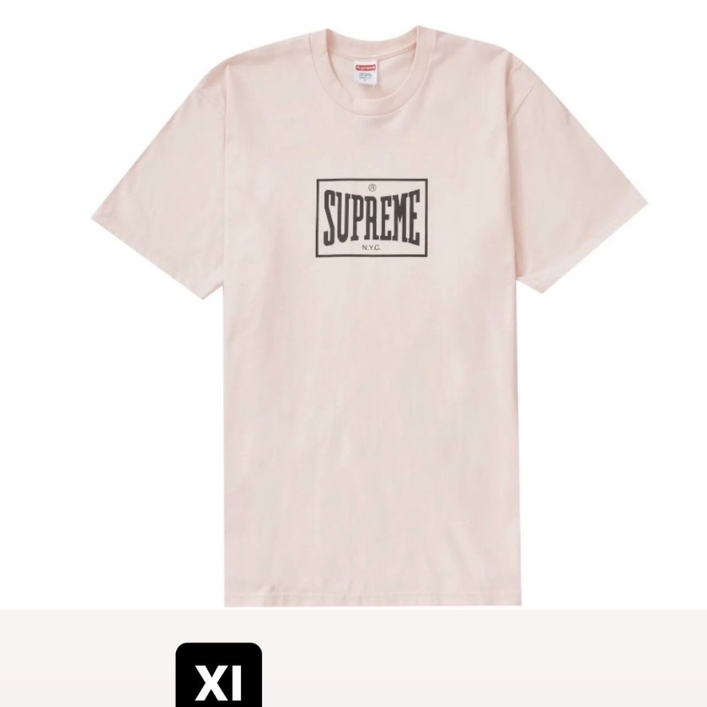 Supreme Pink Short Sleeve Tee